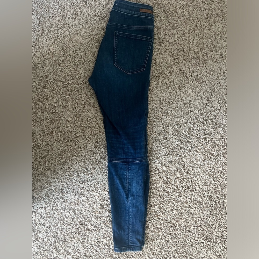 Anthropologie Pilcro High-Rise Moto Denim Leggings - Picture 8 of 16